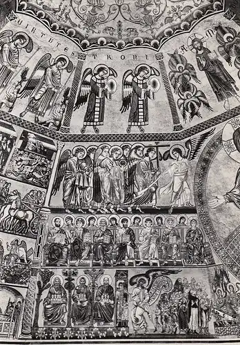 Firenze Batt. di S.Giovanni Kuppelmosaik Die Trone ngl D6054