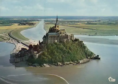 Le Mont-Saint-Michel (Manche) Vue aérienne gl1973 D9020