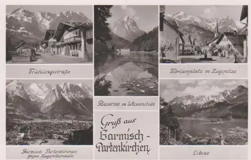 Garmisch-Partenkirchen Frühlingsstraße Eibsee Riessersee gl1951 222.303