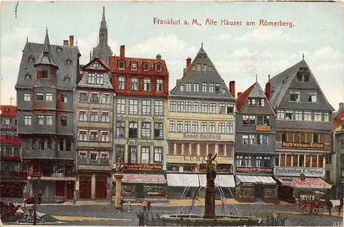 Frankfurt a. M. Alte Häuser am Römerberg gl1913 152.018