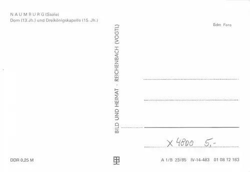Naumburg (Saale) Dom und Dreikönigskapelle ngl 152.181