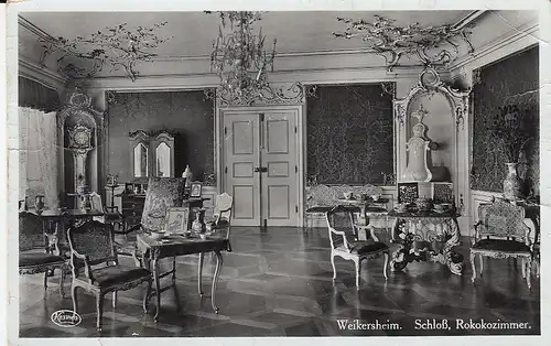 Weikersheim, Schloß, Rokokozimmer gl1939? D9106