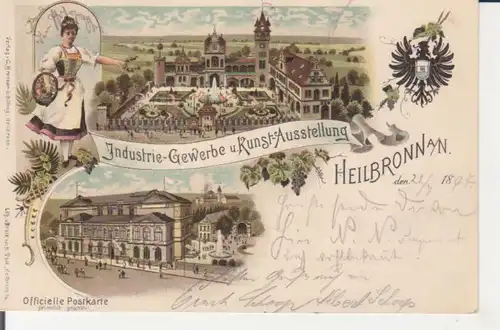 Heilbronn Gewerbe- und Industrie-Auststellung 1897 Ganzsache gl1897 223.981
