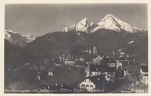 Berchtesgaden mit Watzmann ngl D6545