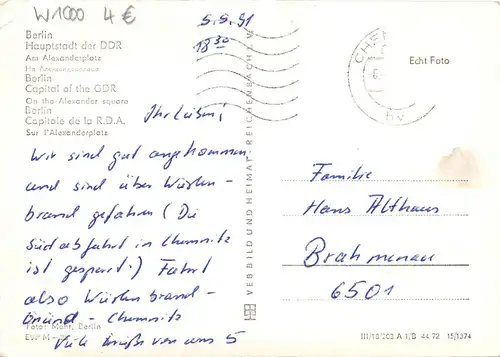 Berlin Hauptstadt der DDR Mehrbildkarte gl1991 157.862