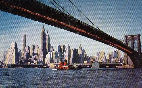 New York City, Brooklyn Bridge, East River ngl D9849
