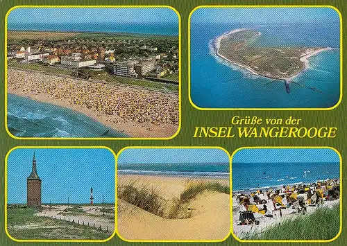 Grüsse von der Insel Wangerooge Mehrbildkarte gl1987 D5432