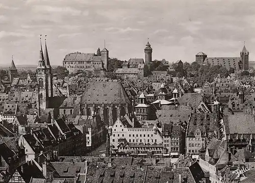 Nürnberg Blick zur Burg ngl D6487