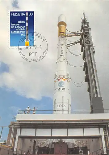 Trägerrakete Ariane auf der Abschussbasis in Kourou Franz. Guyana ngl 151.591