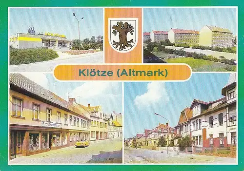Klötze (Altmark) Mehrbildkarte gl1990 D5499