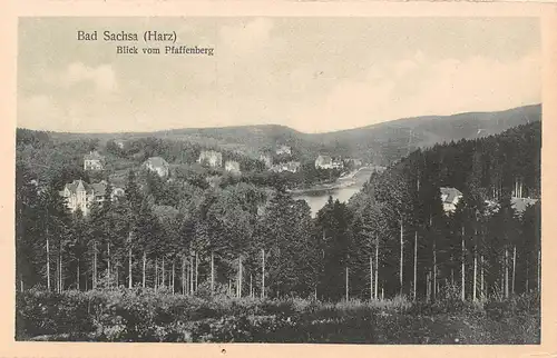 Bad Sachsa / Südharz - Blick vom Pfaffenberg ngl 154.464