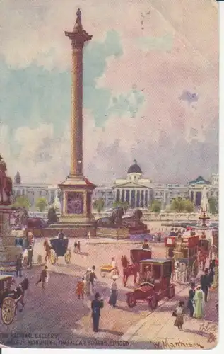 London - National Gallery and Nelson Monument, Trafalgar Square gl19? 222.124