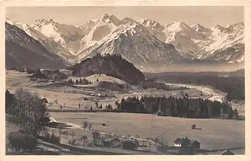 Blick vom Malerwinkel gegen die Allgäuer Berge ngl 155.215