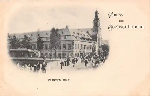 Gruss aus Sachsenhausen bei Frankfurt a. M. Deutsches Haus ngl 151.893