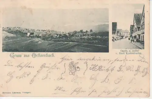 Ochsenbach Gasthof zum Adler Panorama gl1902 223.827