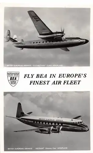 British Europeen Airways Europe's Air Fleet "Elizabethan" "Viscount" ngl 151.668