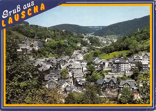 Lauscha - Glasbläserstadt Panorama gl1992 157.980