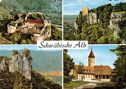 Schwäbische Alb 4 Ansichten gl1972 155.352