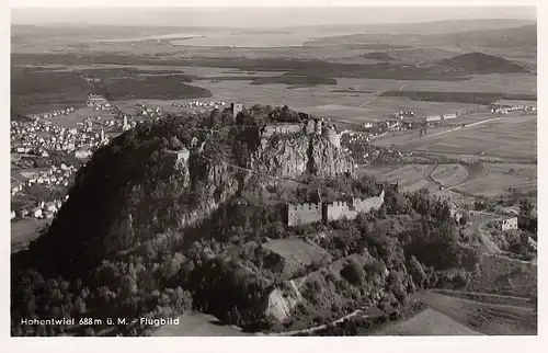 Festung Hohentwiel mit Singen Luftbild ngl D6405