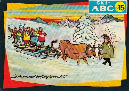 Ski-ABC: Skikurs mit Erfolg beendet! glum 1975? D7120