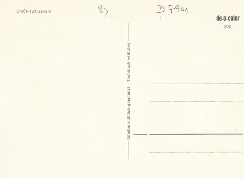 Grüße aus Bayern Trachten-Mädel ngl D7901
