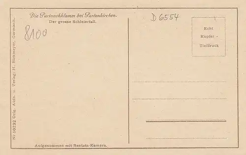 Partnachklamm bei Partenkirchen Schleierfall ngl D6554