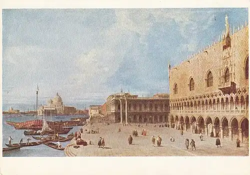 CANALETTO Mole vor dem Dogenpalast in Venedig ngl D6018