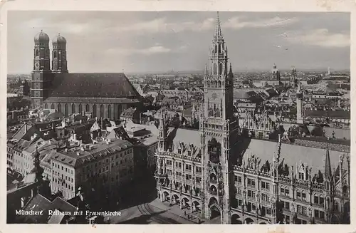 München - Rathaus mit Frauenkirche gl1929 154.760