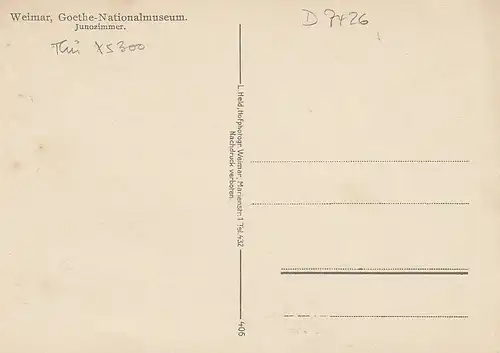 Weimar Goethe-Museum Junozimmer ngl D7426