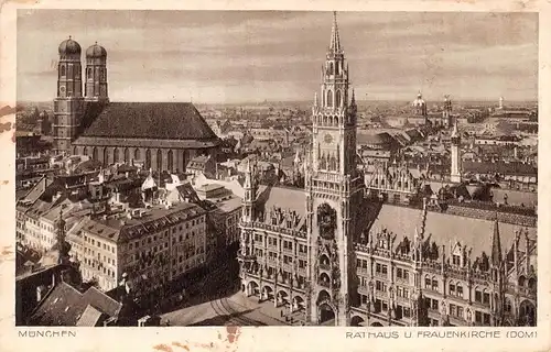 München - Rathaus mit Frauenkirche bahnpgl1941 154.766