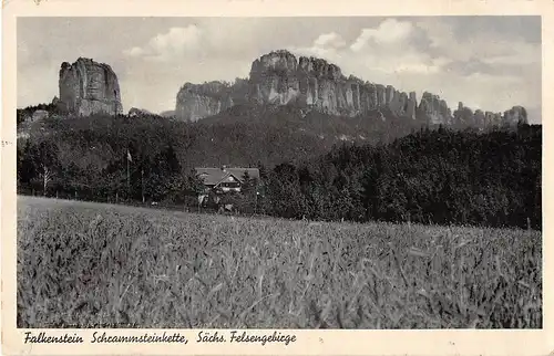 Falkenstein schrammsteinkette, Sächs. Felsengebirge gl1932 153.381