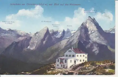 Stöhrhaus am Untersberg mit Blick auf den Watzmann ngl 222.136