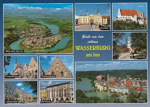 Wasserburg am Inn Mehrbildkarte gl2000 D5484