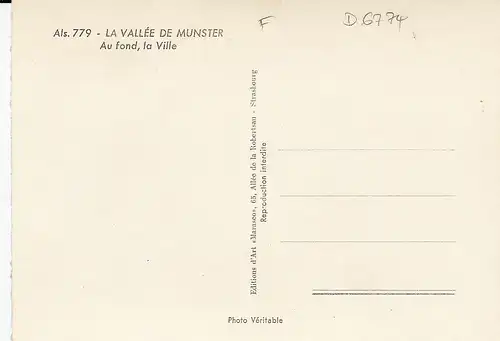 La Vallée de Munster, Au fond, la Ville ngl D6774