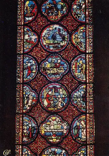 Bourges La Cathédrale Grand verriére "Un Mauvais Riche" ngl D6793