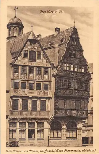 Frankfurt a. M. Römer Haus Frauenstein Salzhaus 16. Jahrh. ngl 151.935