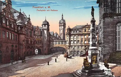 Frankfurt a. M. Paulsplatz mit Rathaus ngl 151.949