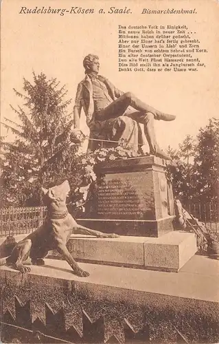 Rudelsburg-Kösen a. Saale Bismarckdenkmal Mit Gedicht ngl 158.384