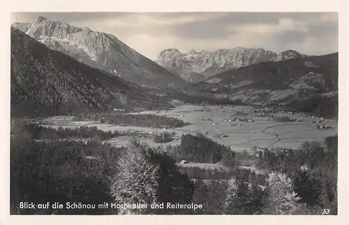 Königssee - Blick auf die Schönau mit Hochkalter und Reiteralpe ngl 153.285