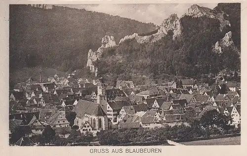 Gruss aus Blaubeuren Panorama ngl D6343