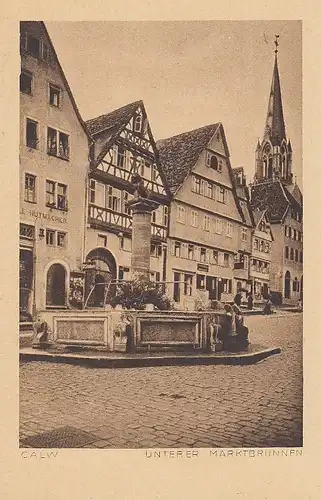 Calw Schwarzwald Unterer Marktbrunnen ngl D6351