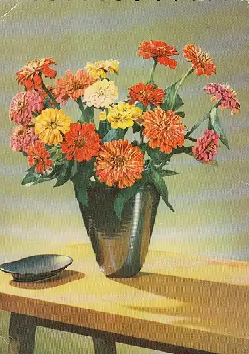 Blumen in Vase gl1962 D7078