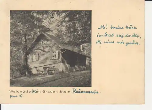 Waldhütte beim Grauen Stein Hasental gl1941 222.511