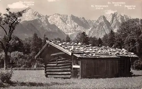 Garmisch-Partenkirchen mit Zugspitzmassiv gl1973? 155.100