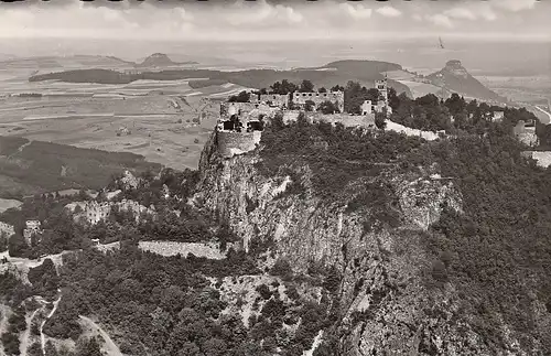 Festung Hohentwiel mit Hohenkrähen und Mägdeberg Liftbild ngl D6406