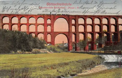 Göltzschtalbrücke Eisenbahnlinie Reichenbach - Plauen i. V. gl1937 158.414