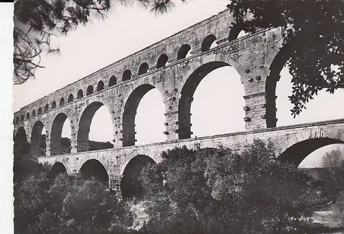 Le Pont du Gard (Gard), Aqueduc Romain ngl D8279