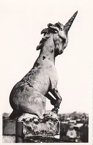 Reims (Marne) Cathédrale, Galerie de l'abside, La Licorne ngl E0342