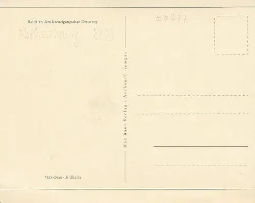 Relief am Kreuzigungsaltar Dettwang ngl E0377