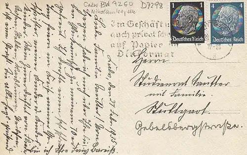 Calw Schwarzwald Nikolaus-Kapelle gl1935 D7298